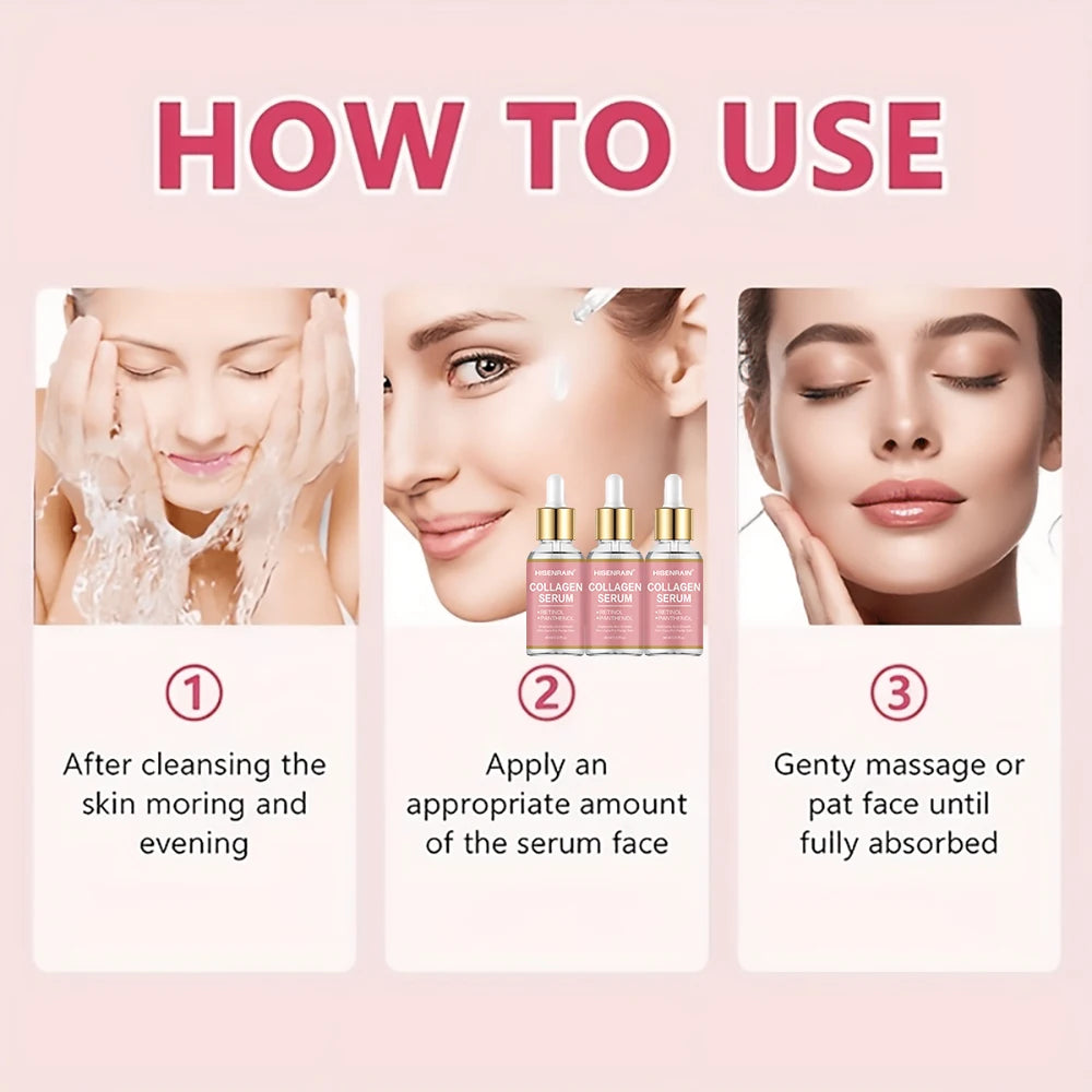 HISENRAIN Collagen Serum Gift Set - Anti-Aging & Hydrating Formula, Perfect Holiday Present with Single & Bundle Options. Oasis Select