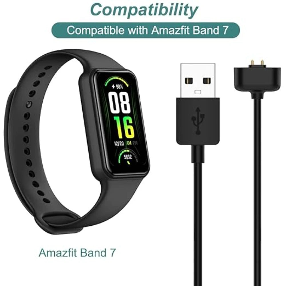 Amazfit Band 7 USB Replacement Charger – 3.3ft Cable Smartwatch Charger Oasis Select