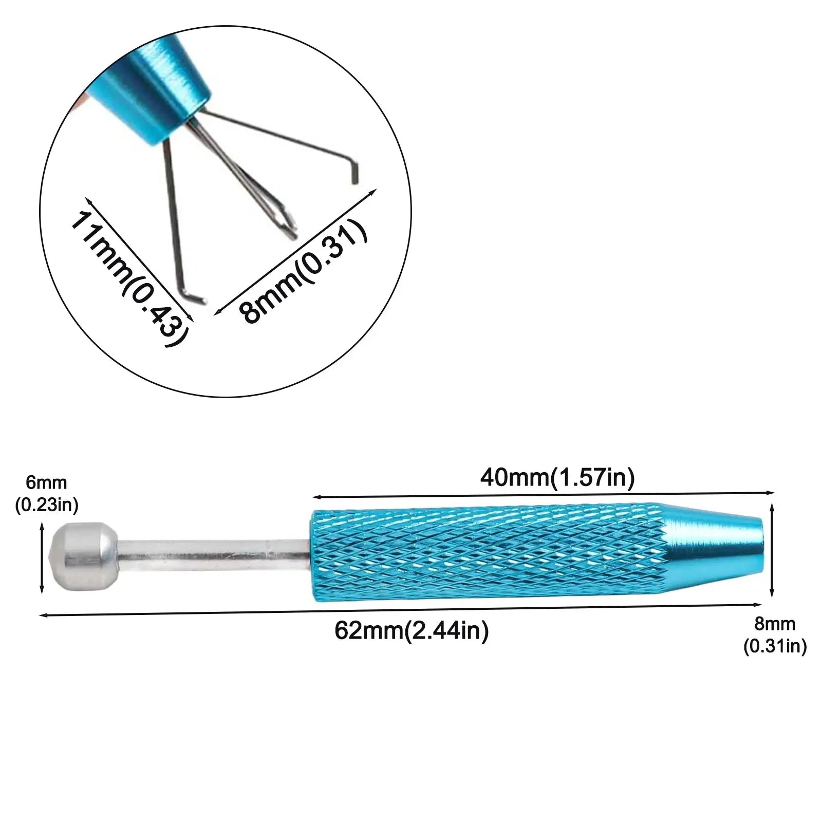 4 Claw Jewelry Grabber Tool Electronic Component Grabber Gems Prong Chip Gripper Tweezer Pick Up Pen Electronic Repair Hand Tool Oasis Select