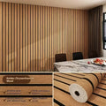 Thick Brown Grid Peel and Stick Wallpaper Faux Plaid Design Waterproof and Moisture-Proof Ideal for Walls Ceilings Home Decor Oasis Select 3mx40cm Brown