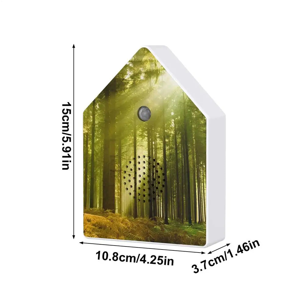 Singing Bird Box White Noise Music Device with Timer Bird Chirping Box with Motion Sensor for Home Garden Bedroom Bathroom Yoga Oasis Select B