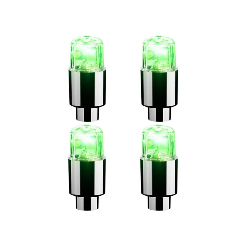 2 4 Tire Valve Cap Lights Durable Car Air Caps Motorcycles Bicycles