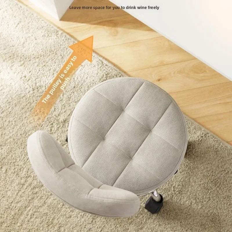 Beauty stool pulley beauty salon barber shop lift chair big work stool hair home backrest round stool Oasis Select