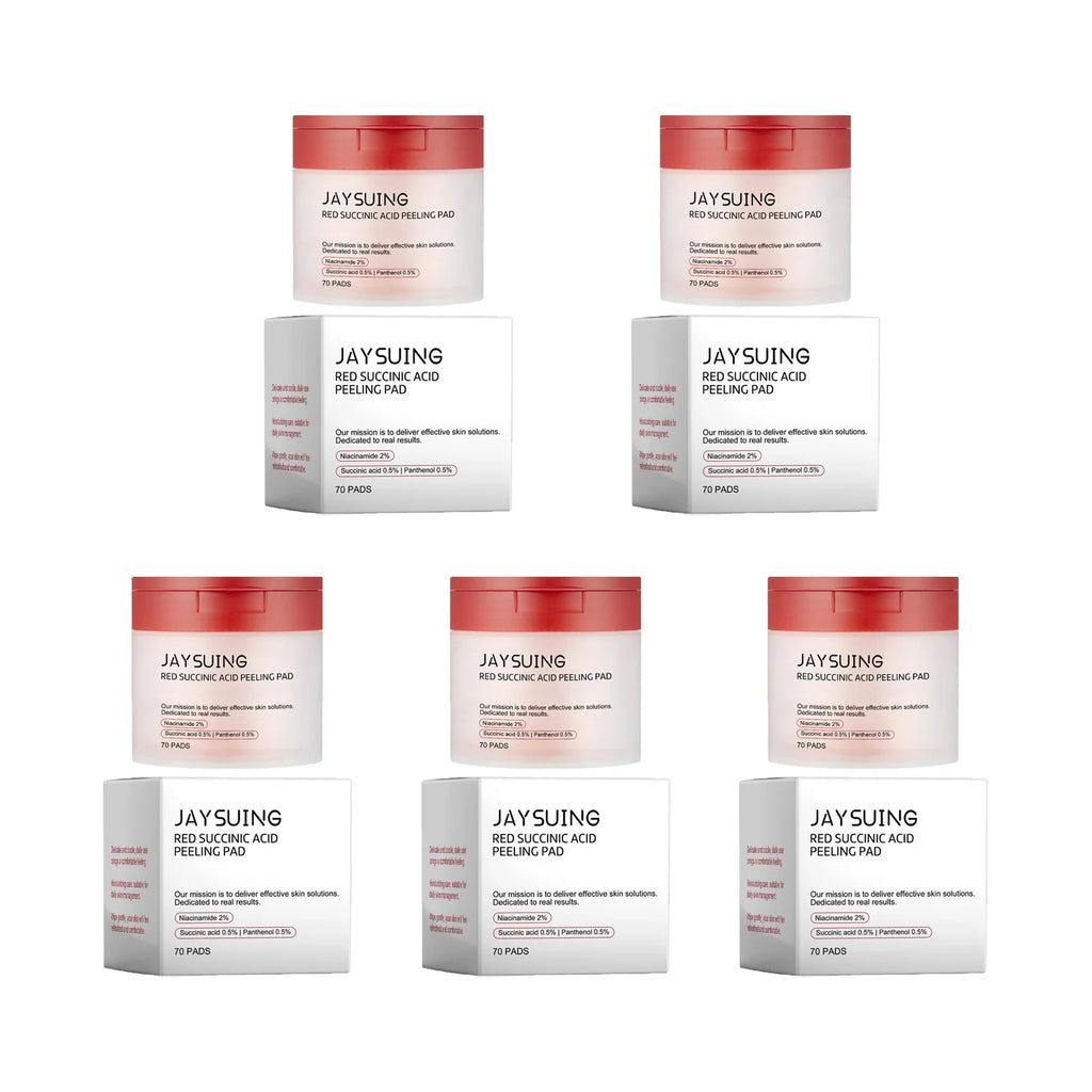 Jaysuing 70pc Succinic Acid Peeling Pads AHA BHA Exfoliant Facial Peeling Pads Oasis Select 350pads Boxed