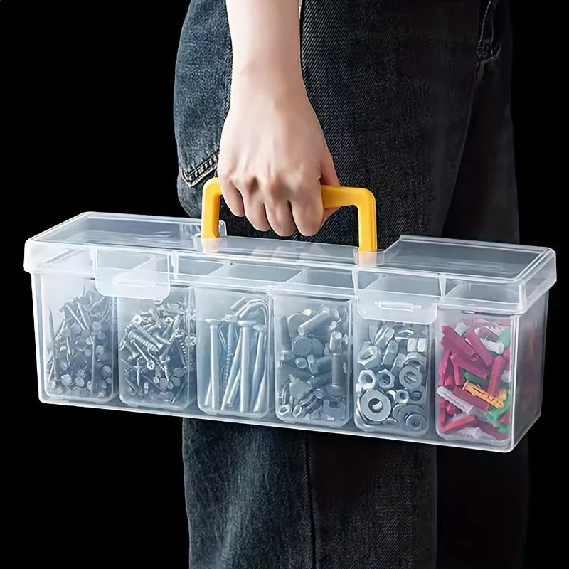 Set of Storage Boxes for Tools, Featuring Multiple Compartments And a Design for Organizing Screws And Additions. Oasis Select