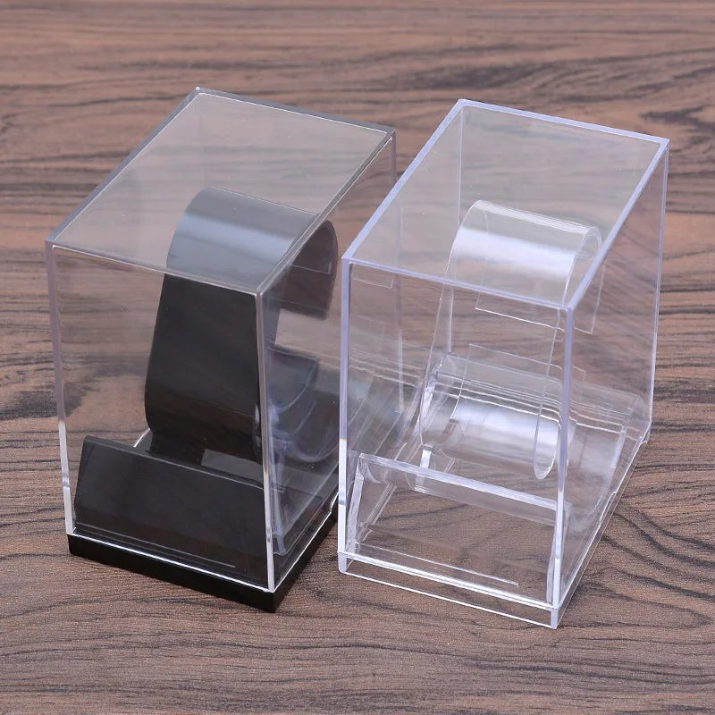 Transparent Plastic Watch Stand & Jewelry Display Box