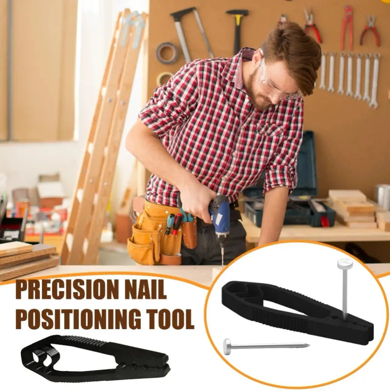 Portable Nail Fixer Tool Woodworking Nail Fixer Plastic Sliding Joint Pliers Protect Fingers for Maintenance and Woodworking Oasis Select