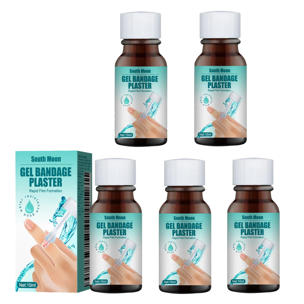 Quick Dry Gel Skin Liquid Plaster Breathable Bandage for Minor Cuts Scrapes Wounds & Dry Cracked Skin Waterproof Liquid Bandage Oasis Select 5pcs