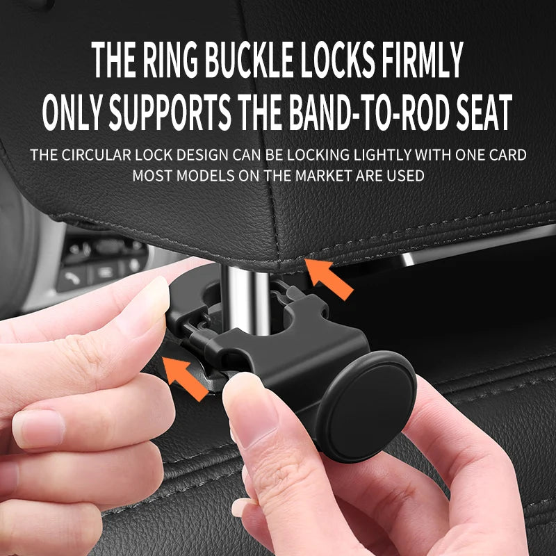 Car Headrest Hooks 2-Pack | Bag & Coat Organizer for Auto