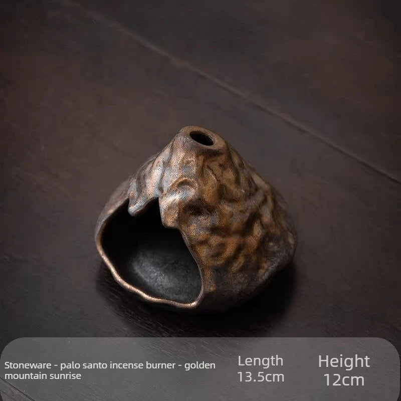 Incense Burner Handmade Peru Holy Wood Holy Grass Small Fireplace Burner Tray Living Room Tea Table Ignite Ceramic Oasis Select C