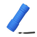 Mini Portable LED Flashlight Nine XPE Waterproof Lamp Beads Strong Lighting Using Fixed Focus Pocket Outdoor Emergency Torch Oasis Select Blue 1PCS