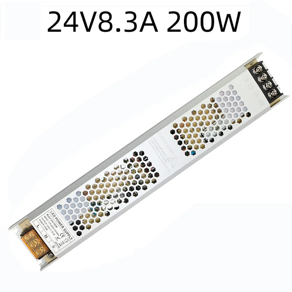 Switching Power Supply Transformers 220V AC DC Converter 12V Power Supply 24V 60W 150W 200W 300W 400W SMPS Led Driver Ultra Thin Oasis Select 24V8.3A 200W China Mainland 180V-265V
