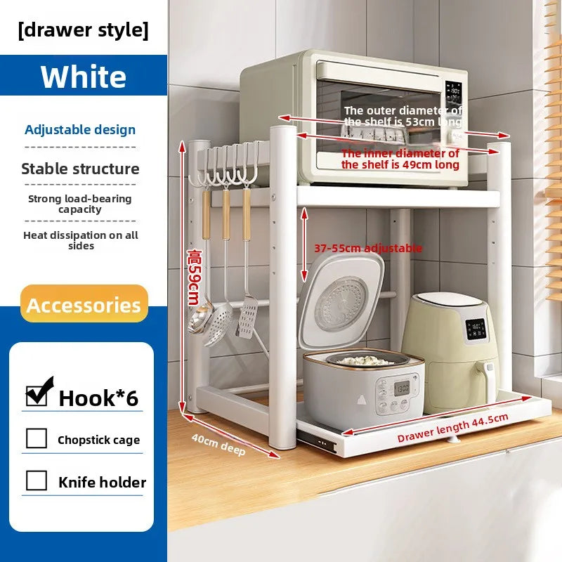 Pull-out kitchen, microwave oven rack, multi-functional discharge kitchen utensils, electrical countertops, electrical storage Oasis Select 53cm B