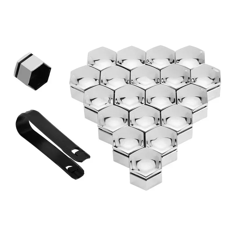 20/40/60/80pcs Car Wheel Nut Cap 17/19/21mm Protective Cap Rust Proof Wheel Hub Screw Cover Tire Nut Bolt External Decoration Oasis Select