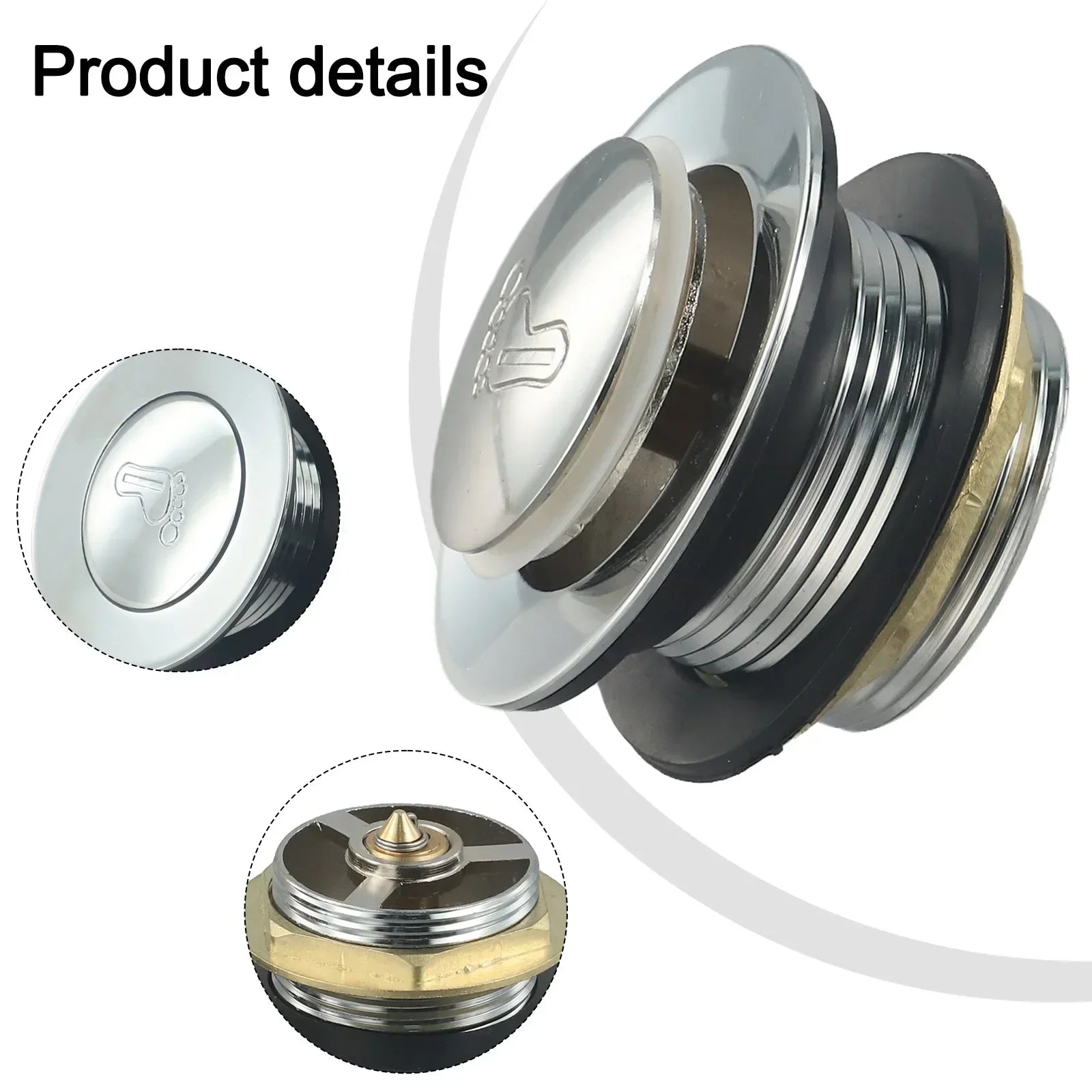 1/2x Bathroom Drian Up Shower Tub Bathtub Waste Drain Floor Drain Home Accessories Kitchen Replacement Part Oasis Select