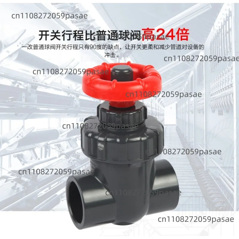 UPVC 32mm Gate Valve Connector – Garden Irrigation Pipe Fitting