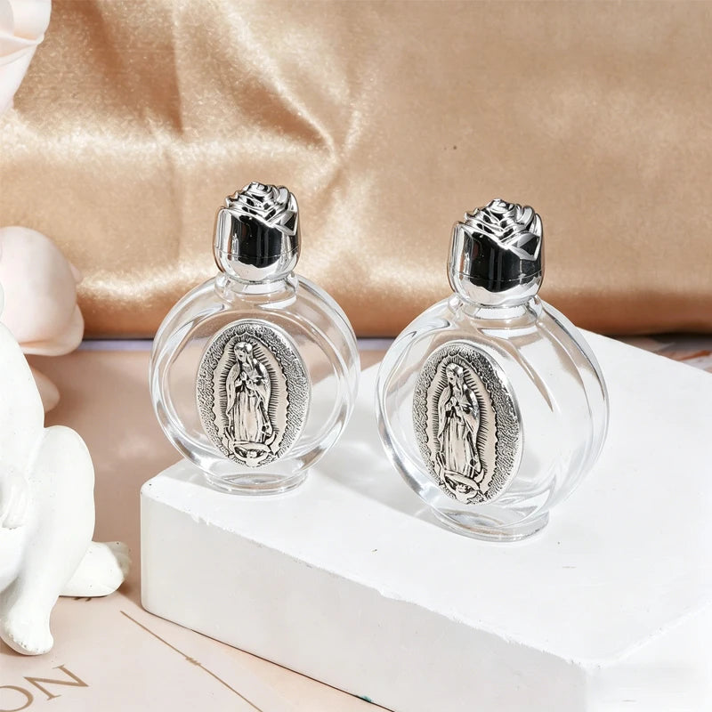 12pcs 0.5 Floz Essential Oil Bottles for Fragrance Supplement Liquid， Portable Holy Water Bottles for Church Decor Prayer Gift Oasis Select