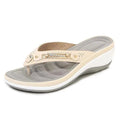 Women's Open Toe Non-Slip Slides – Beach Sandals & Slippers Women's Slide Sandals Oasis Select Apricot 39