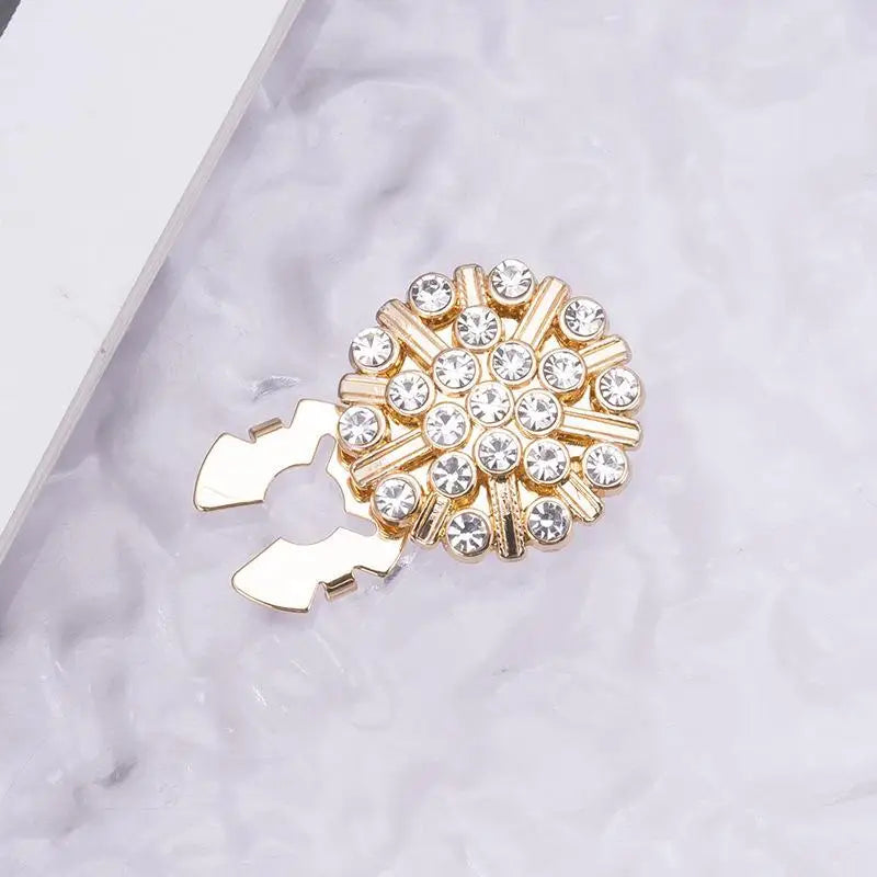 Crystal Pearl Clip-On Button Covers | DIY Shirt & Blouse Decor Decorative Button Covers Oasis Select F