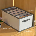 Foldable Fabric Drawer Organizers with Handles - Multi-Compartment Storage Box for Clothes, Pants, Bedding, Closet Organizers Oasis Select 6 grids