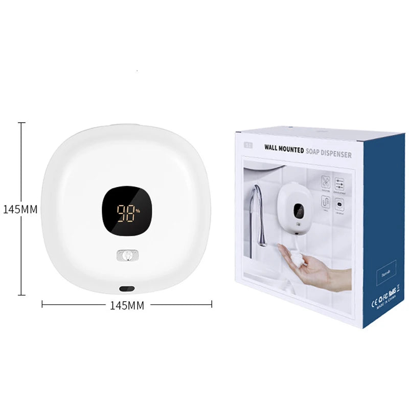 Automatic Foam Soap Dispenser – USB Rechargeable Wall Mount