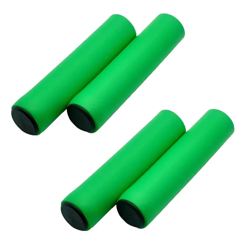 1/2/3 Pairs Bicycle Grips Super Light Silicone Non-Slip Shock AbsorptionType Road Handle Bike bicycles Parts Bmx MTB Cuffs Oasis Select 2Pairs green