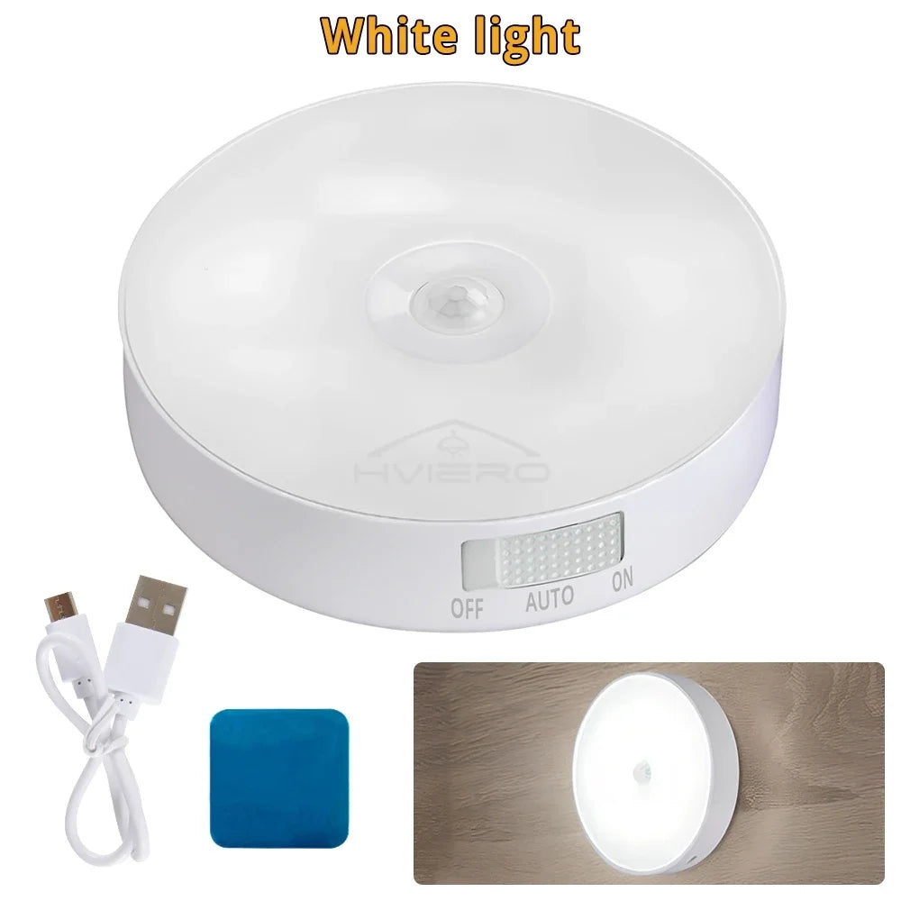 Wireless Motion Sensor Night Light – 8 LED Rechargeable Lamp