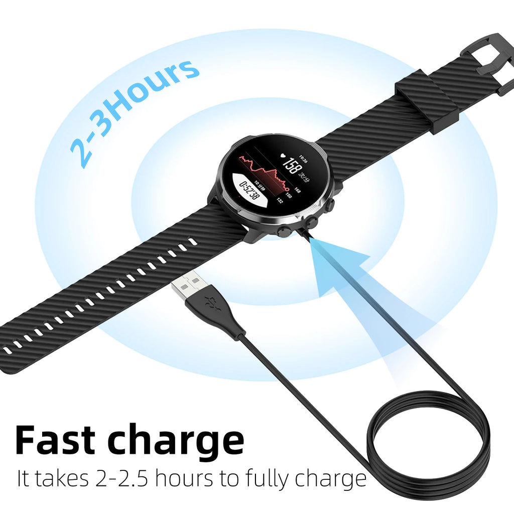 Suunto 7 GPS Smart Watch USB Magnetic Replacement Charger Cable Smart Watch Charger Oasis Select