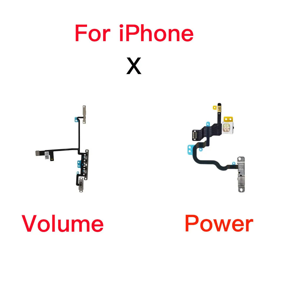 Power Volume Silent Flex Cable iPhone X XR XS 11 Pro Max