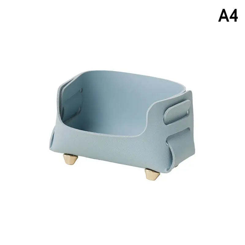 PU Leather Desktop Business Card Holder & Sign Display Stand