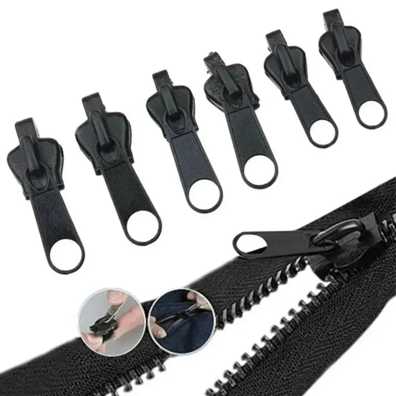 6pcs Instant Zipper Universal Instant Fix Repair Kit Replacement Zip Slider Teeth Multifunctional Clothing Replacement Zipper Oasis Select