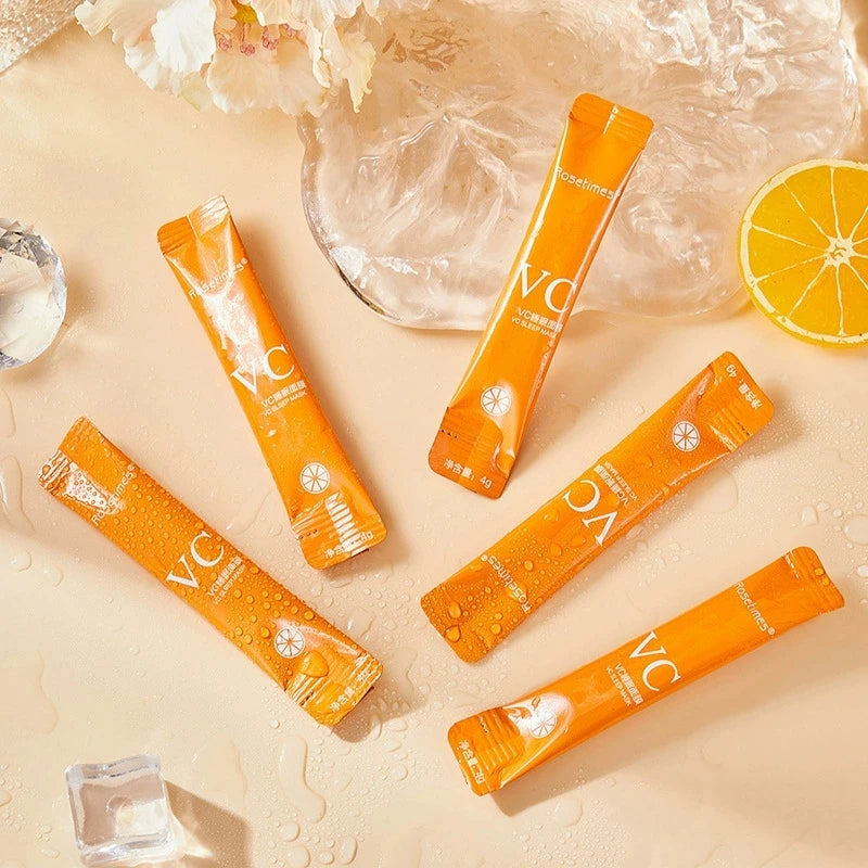 SADOER Vitamin C Sleeping Mask 30pcs – Moisturizing & Firming Sleeping Face Mask Oasis Select
