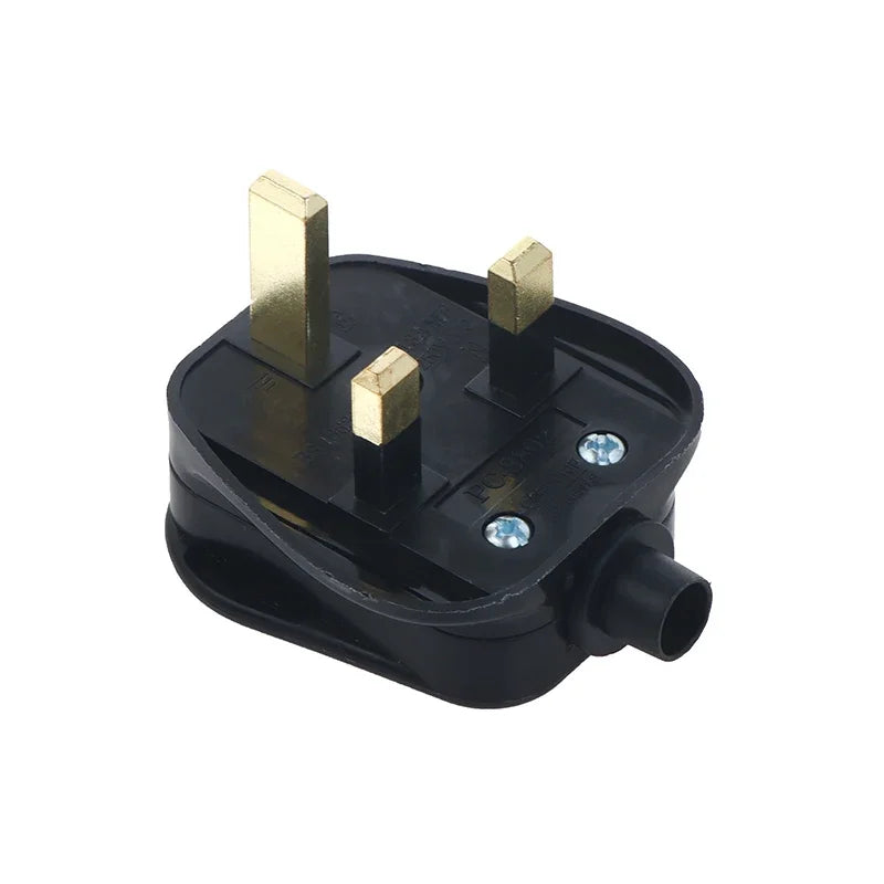 UK Type G 13A Fused 3-Pin Mains Plug – Rewirable Connector