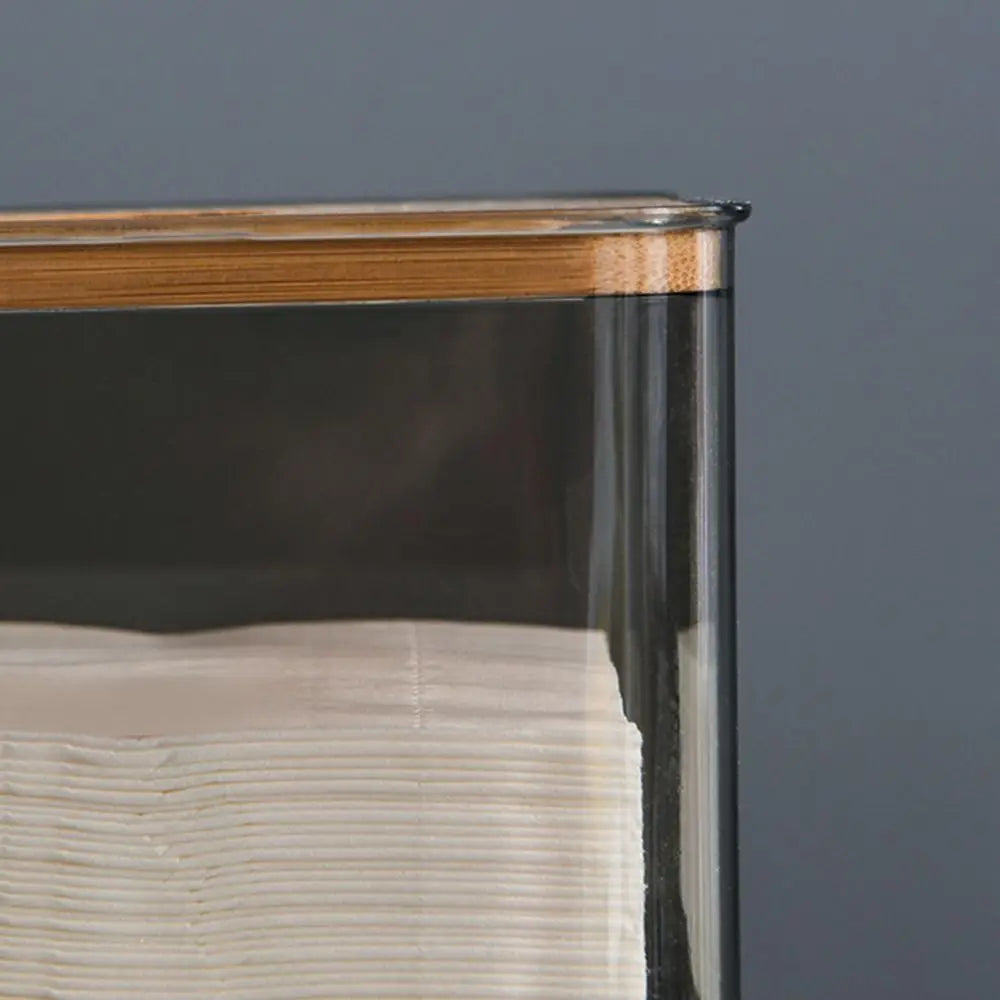 Simple Rectangular Clear Tissue Box Square Paper Box Living Table Tissue Box Paper Storage Tools Tissue Holder Oasis Select