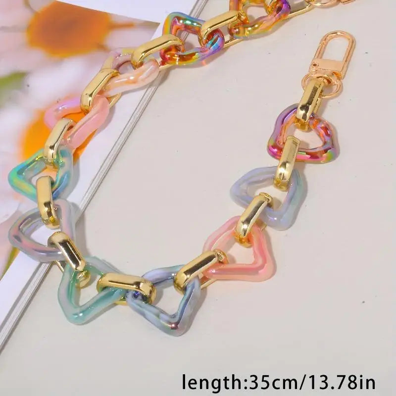 Acrylic Replaceable Detachable Bag Chain Strap Purse Handbag Bag Straps Resin Crossbody Shoulder Bag Diy Accessories Oasis Select F