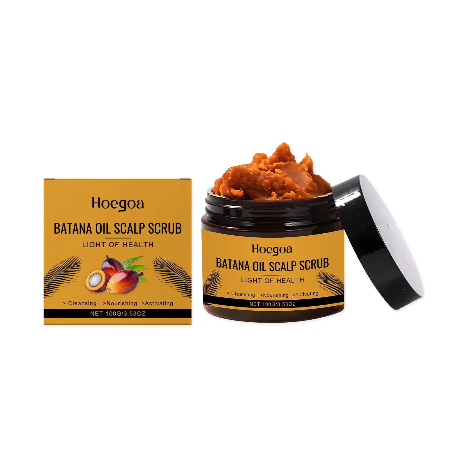 Batana Oil Scalp Scrub Control Dandruff Removal Repair Damaged Oasis Select 100g boxed