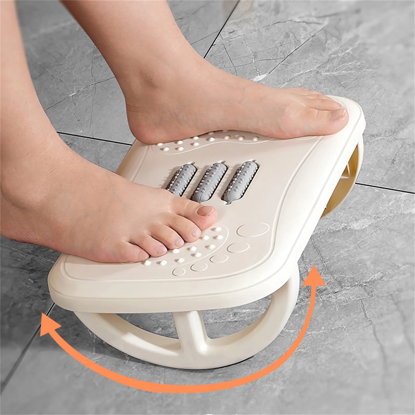 Rocking Footrest for under Desk Ergonomic Desk Leg Rest Rocker Balance Board Comfortable Foot Stool for Desk Home Office Oasis Select
