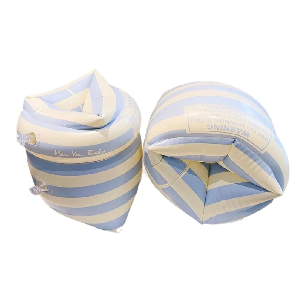1Pair Arm Sleeve Floats Double Air Bag Inflatable Floating Arm Circle Sleeves PVC Printed Adult Kids Swimming Accessories Oasis Select Blue Stripe france