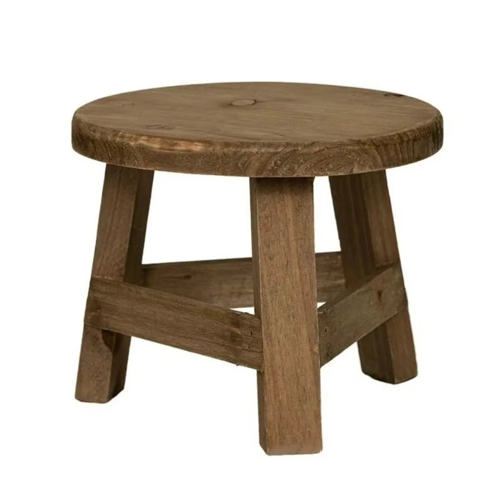 Wooden Mini Plant Stand | Bonsai & Succulent Display Stool