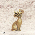 Brass Brass Princess Cat Statue Creative Animal Desk Ornaments Desktop Home Decor Collection Cute Statue Ornaments Oasis Select A1