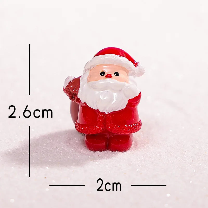 Mini Santa Claus Resin Ornament | Christmas Snow Décor