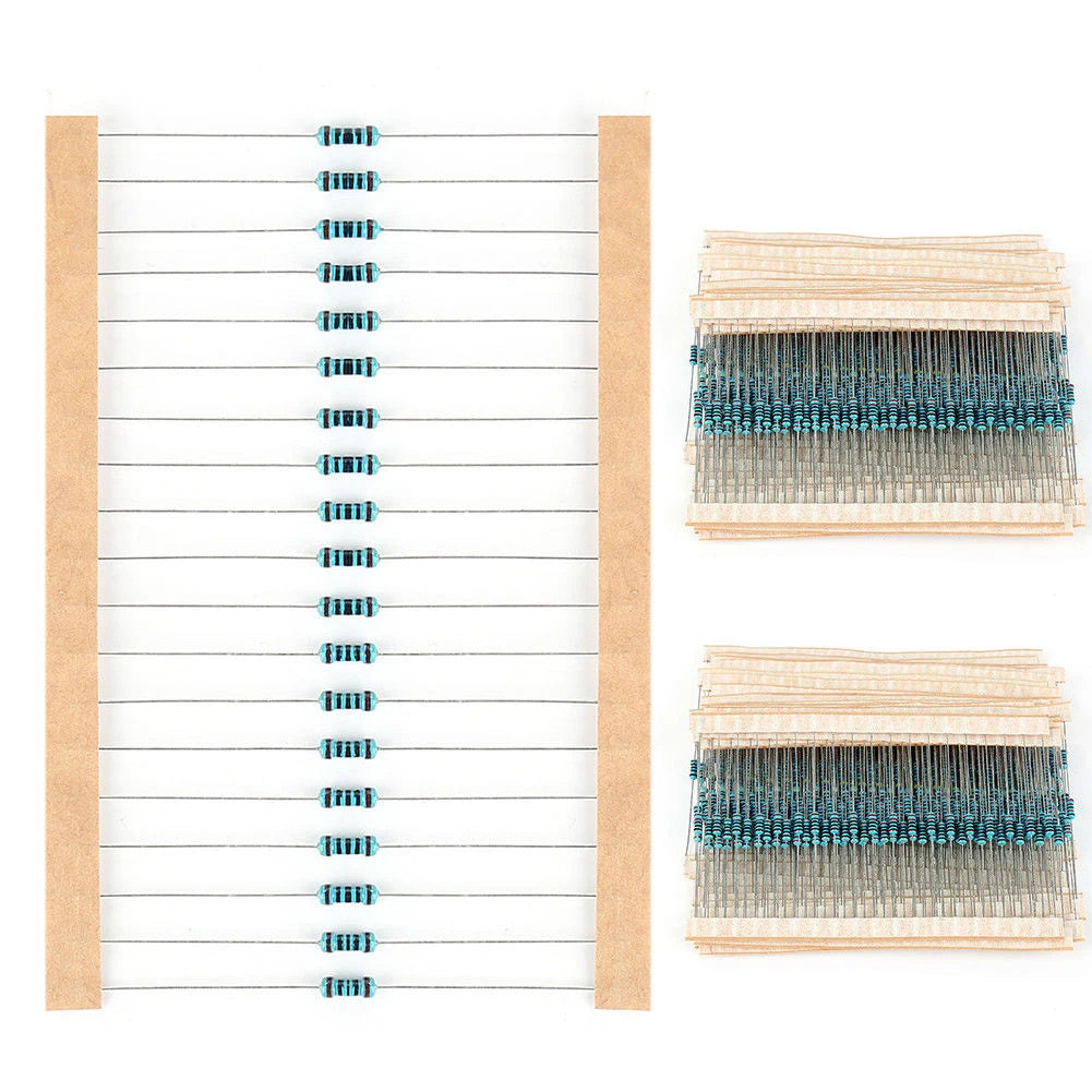 300/600pcs Metal Film Resistor Kit – 30 Values 1% 1/4W 10R–1M Resistor Assortment Kit Oasis Select 600PCS Bag france
