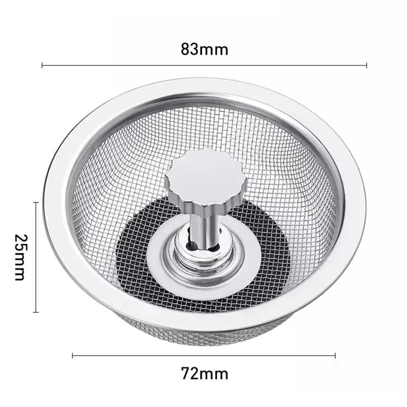 Kitchen Sink Stainless Steel Filter Sewer Mesh Strainers Disposable Sink Filter Mesh Bags Bathroom Floor Drain Hair Waste Filter Oasis Select one size A