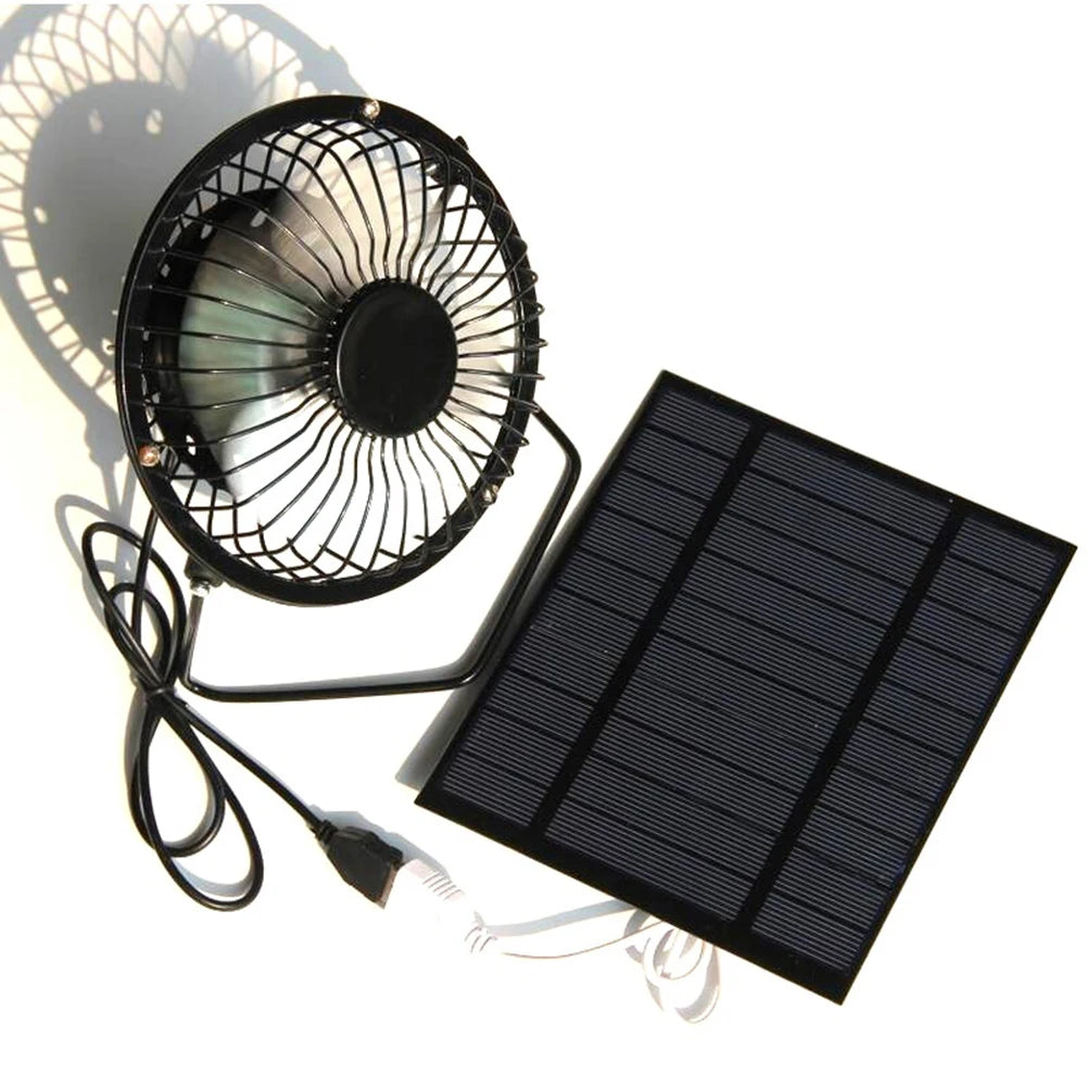 Outdoor Solar Fan Portable USB Solar Fan Environmentally Friendly Materials Outdoor Activities For Mobile Phones Oasis Select A