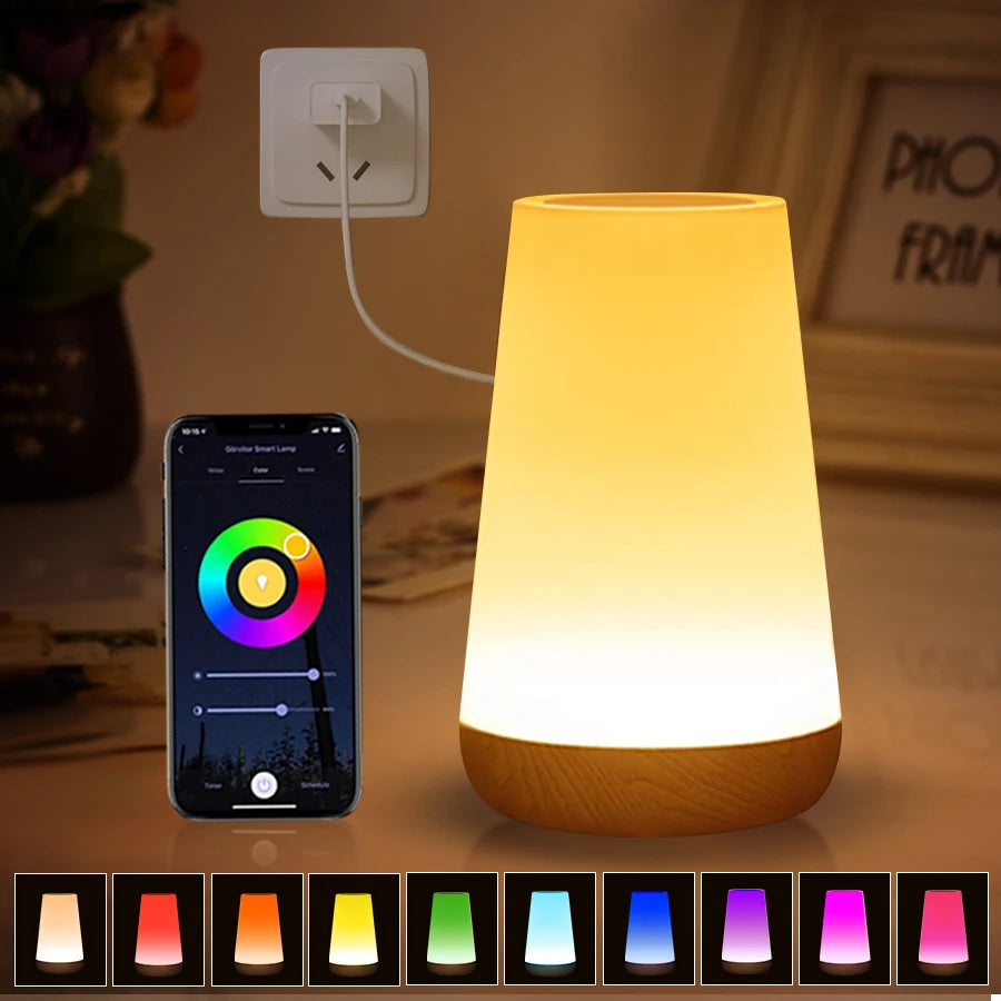 Tuya Smart WiFi RGB LED Table Lamp – Touch Dimming Night Light Smart LED Table Lamp Oasis Select