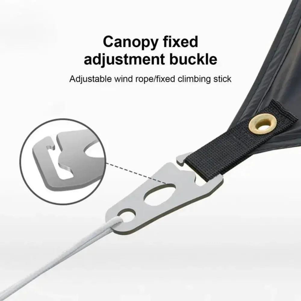 Cord Tightener Tent Wind Rope Buckle Tie Down Rope Carabiner Clip Fastener CampTent Guyline Rope Buckle Fastener Rope Tensioner Oasis Select