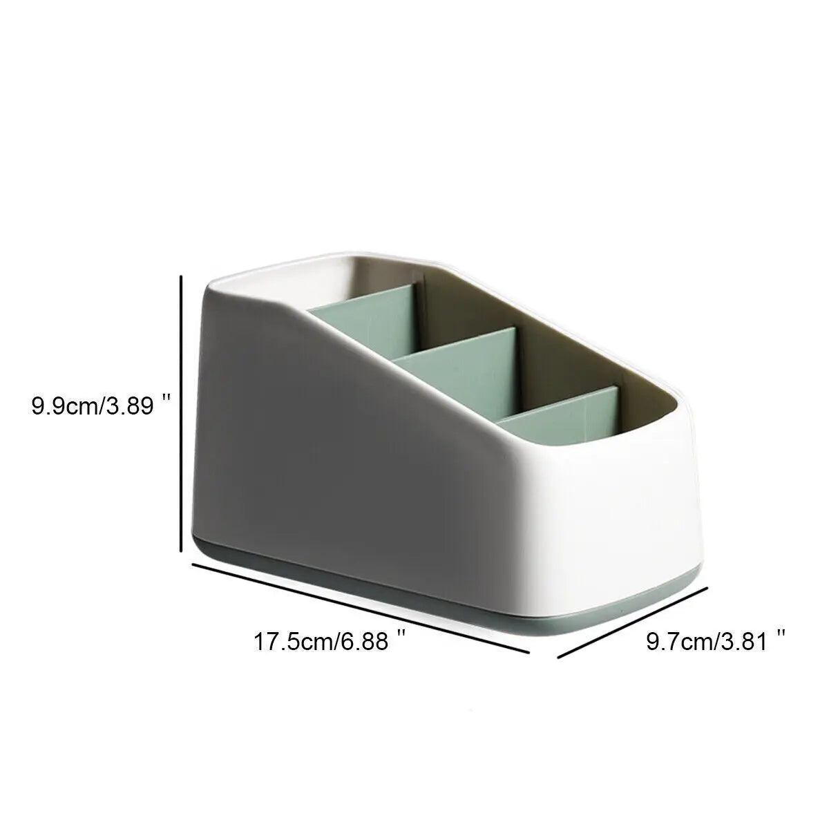 4-Slot Desktop Remote Control & Phone Organizer Box