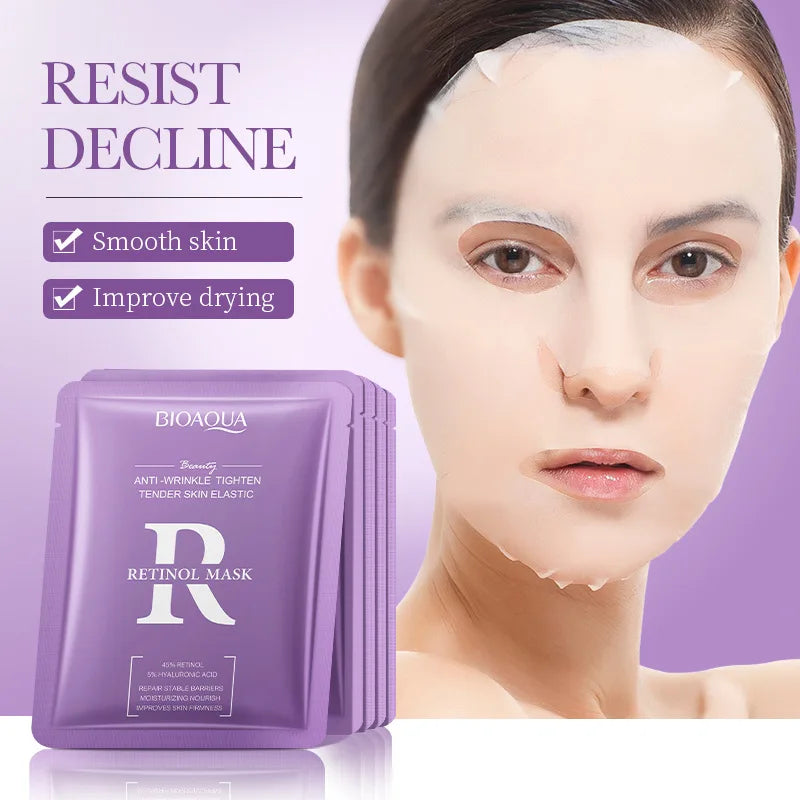 BIOAQUA Snail Hyaluronic Acid Retinol Face Mask 5/10pcs Hydrating Face Mask Oasis Select