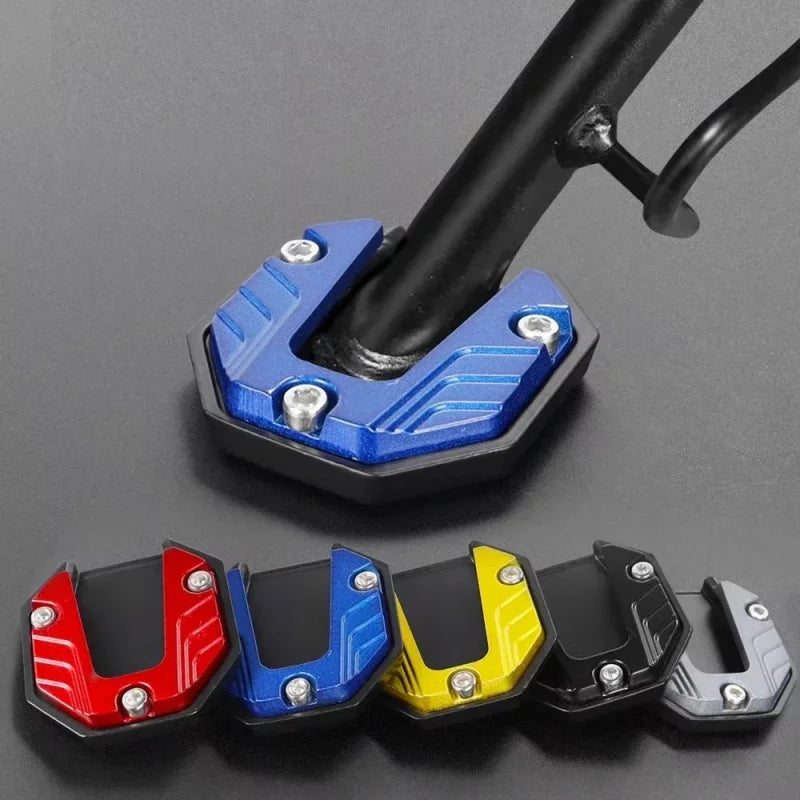 1/2/3PCS Aluminum Alloy Motorcycle Bike Kickstand Extender Foot Side Stand Extension Foot Pad Support Plate Oasis Select