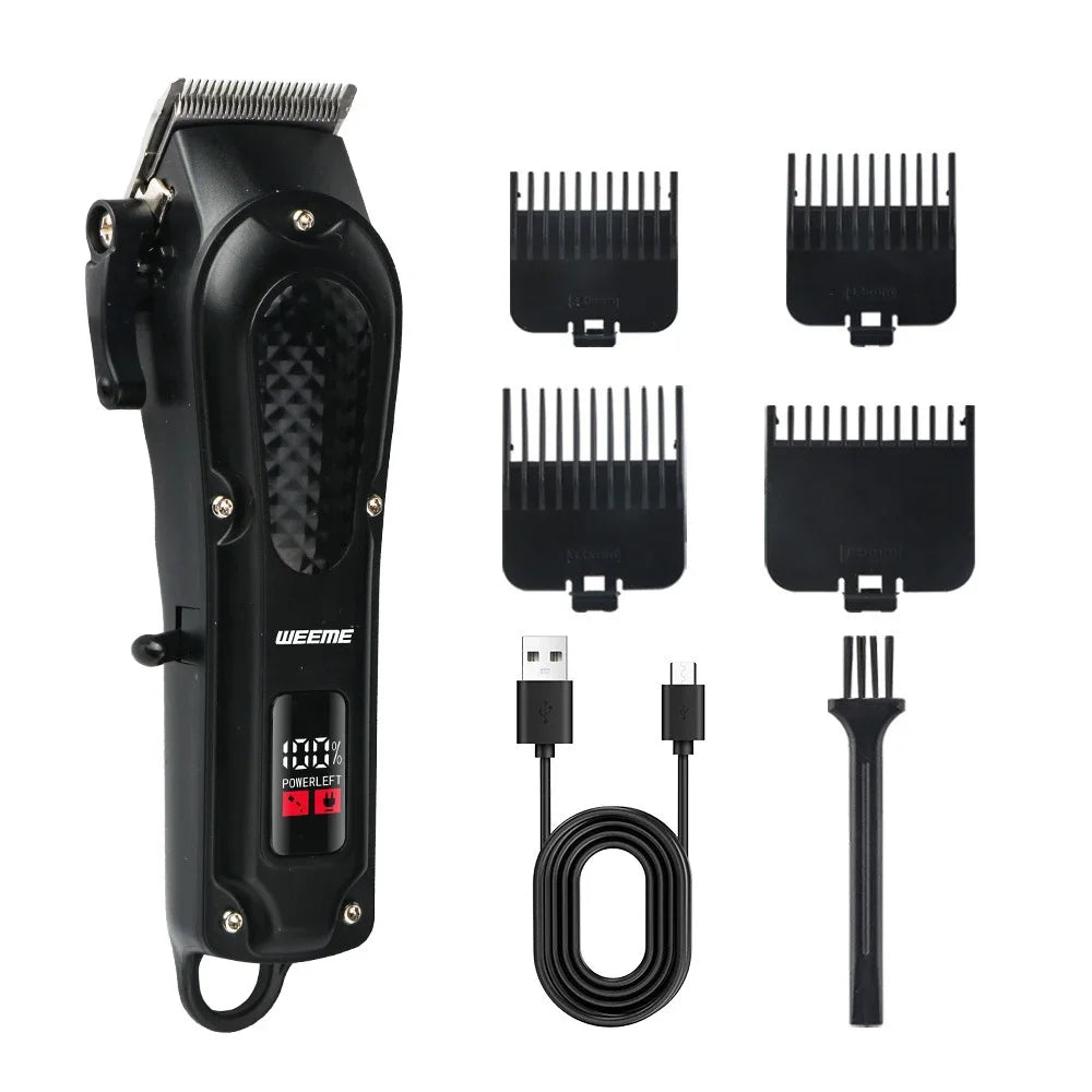 WEEME 806-HW Electric Hair Clipper UBS Rechargeable Cordless Beard Trimmer Men Powerful Electric Hair Clipper Trimming Tool Oasis Select 806